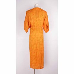  COFUR Orange lang silkekjole  (2)