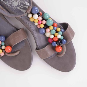 Holly Molly gr sandal med perler str 39 (2)