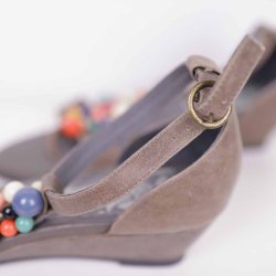 Holly Molly gr sandal med perler str 39 (2)