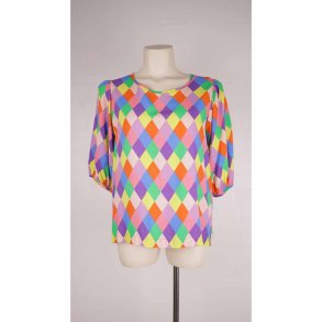 Danef harlekin bluse str L (2)