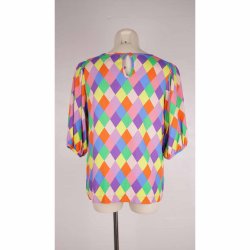 Danef harlekin bluse str L (2)