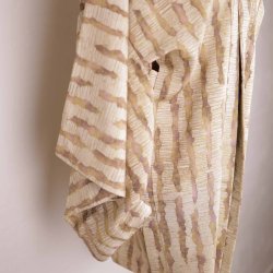Japansk vintage Haori kimono creme/chocko OZ (2)