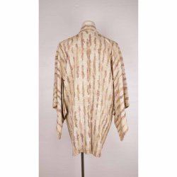Japansk vintage Haori kimono creme/chocko OZ (2)