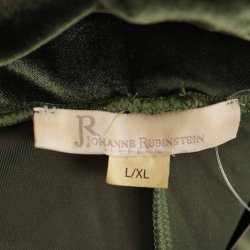 Grn velour kjole fra Johanne Rubenstein, str l/Xl (20)