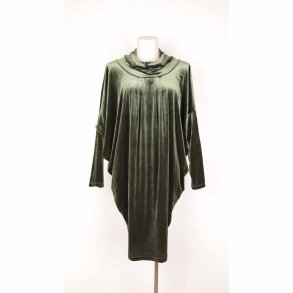 Grn velour kjole fra Johanne Rubenstein, str l/Xl (20)