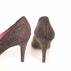 Mascaro sort/multi glimmer sko str 40 (20)