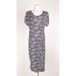 pbo sort/hvid kjole str xxl ( 44) ny!  (20)