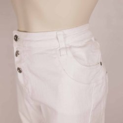 Please jeans hvid str x large  (20)