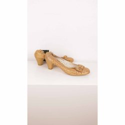 Retro sko i guldfarvet str 41 (20)