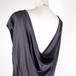 Noir sort Silkekjole, fald i ryggen, 42  (20)