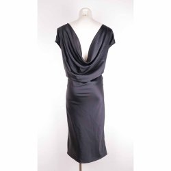 Noir sort Silkekjole, fald i ryggen, 42  (20)