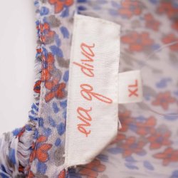 Eva go diva kjole, silke, Xl (20)