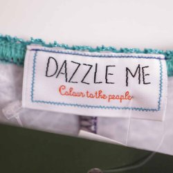Dazzle Me kjole med drapeering, bl, 3xl (20)