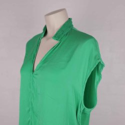 Sommer top grn uden rmer viscose/silke M (21)