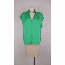 Sommer top grn uden rmer viscose/silke M (21)