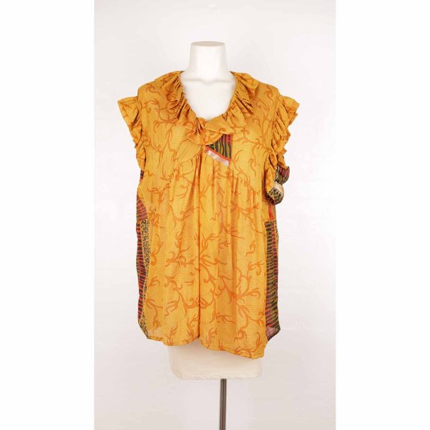 Le Mosch smuk top i gyldne nuancer G60cm L (21)