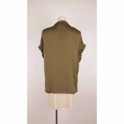 Top smuk mrkegrn silke uden rmer G58cm L (21)