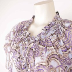 Claire bluse m kort rme tynd bomuld G55 L (21)