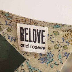 Relove and roses silke tunika kjole m vidde OZ (21)