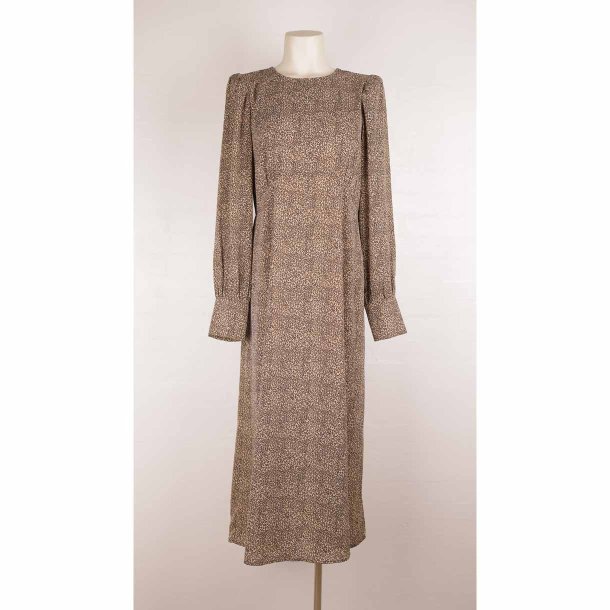 Maxi dress tynd viscose leopard print G48 M (21)