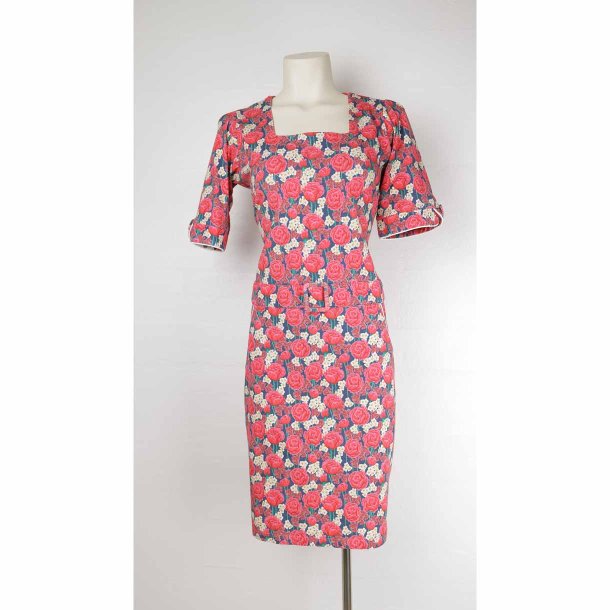 Margot kjole pink flower som ny str. 2XL (21)