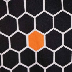 Charles kjole sort m orange str L  (22)