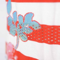 Desigual rd sort m blomster strop  (22)