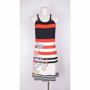 Desigual rd sort m blomster strop  (22)