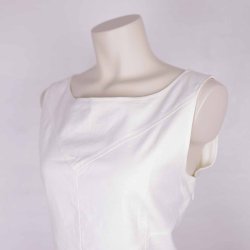 Skunkfunk ny creme kjole str xl l 93 bm 99 (22)