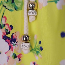 Made in Italy gul bluse m blomster one size s-xxl) (22)