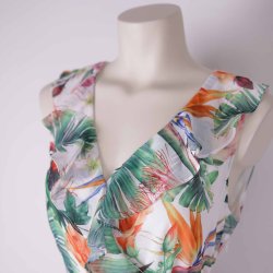 Smashed- Lemon kjole lang m blomster  ny str L  (22)