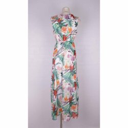 Smashed- Lemon kjole lang m blomster  ny str L  (22)