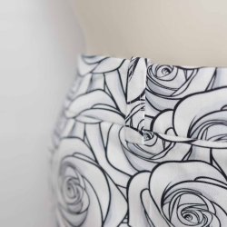 Margot bukser NY str. 2XL sort/hvid  (22)