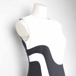 Marmalade kjole kort NY str. M sort/hvid (22)