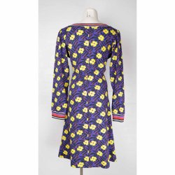 Margot kjole NY str. 2XL lilla print (22)