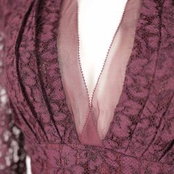 Diane von Furstenberg bordeaux blonde kjole NY 8 (8)