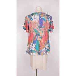 Margot bluse med vandfald krave. g 59cm. som ny (24)