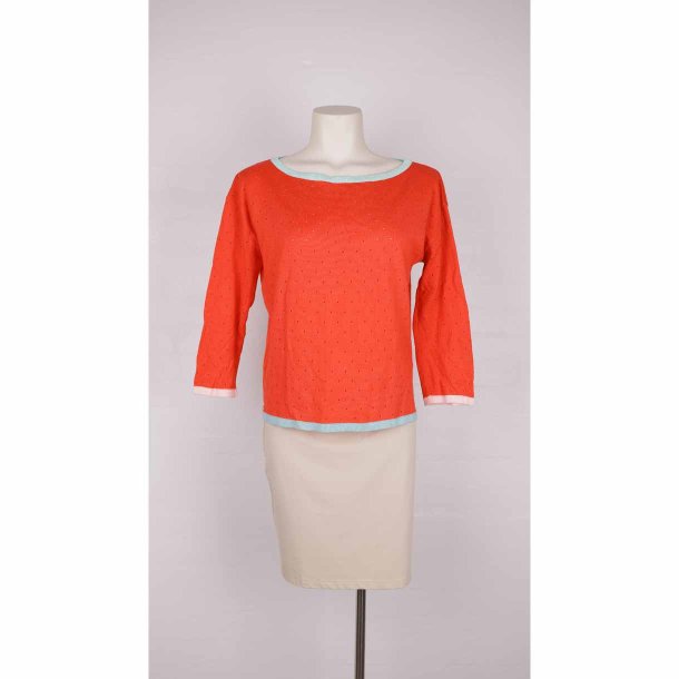 du Milde strik. Rd/mintgrn/rosa. M g 55cm. Ny (24)