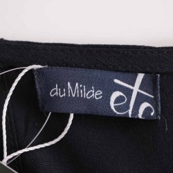 duMilde Etc Sort kjole 100%viscose S g 53cm Ny (24)