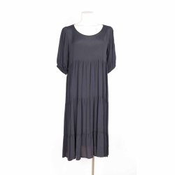 duMilde Etc Sort kjole 100%viscose S g 53cm Ny (24)