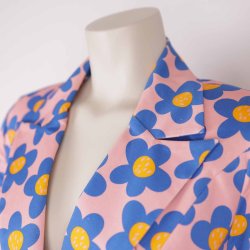 Margot Blazer rosa/orange/bl g 54cm. som ny (24)