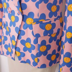 Margot Blazer rosa/orange/bl g 54cm. som ny (24)