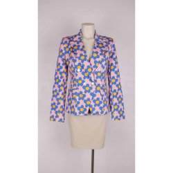 Margot Blazer rosa/orange/bl g 54cm. som ny (24)
