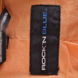 Rock N&acute;Blue orange skindjakke. str. 40. som ny (24)