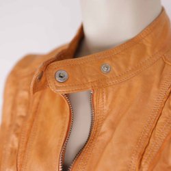 Rock N&acute;Blue orange skindjakke. str. 40. som ny (24)