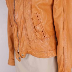 Rock N&acute;Blue orange skindjakke. str. 40. som ny (24)