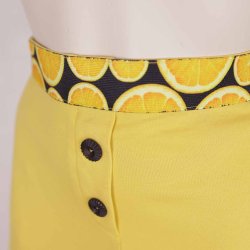 Margot nederdel gul M talje 41 cm som ny (24)