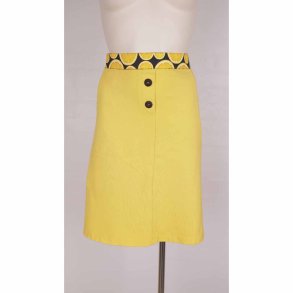 Margot nederdel gul M talje 41 cm som ny (24)
