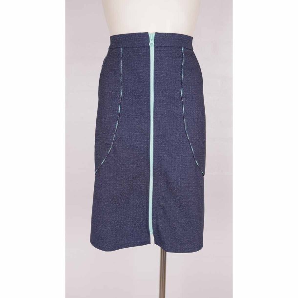 Margot denim nederdel M talje 41cm som ny (24)
