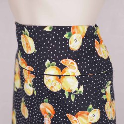 duMilde nederdel med citroner S talje 43cm. Ny (24)